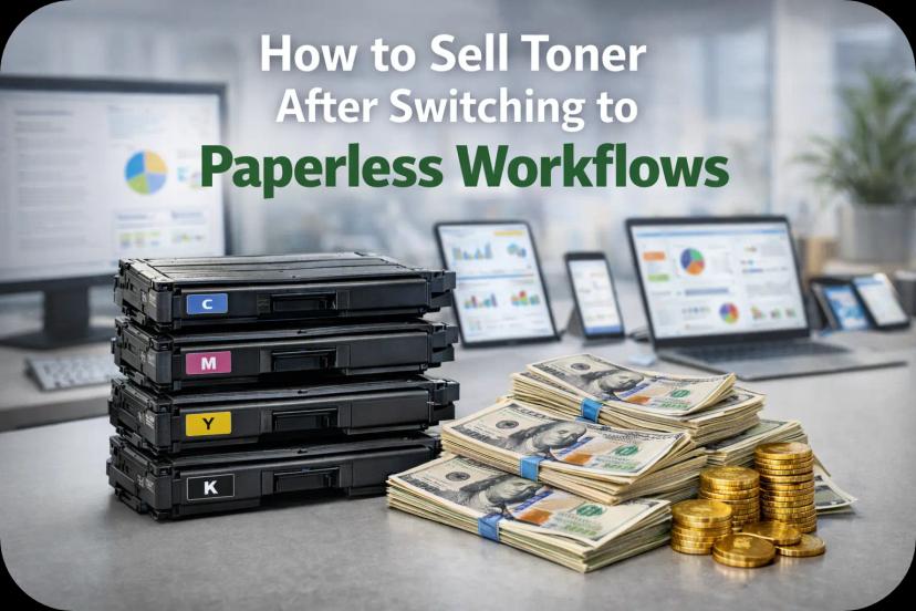 How to Sell Toner After Switching to Paperless Workflows