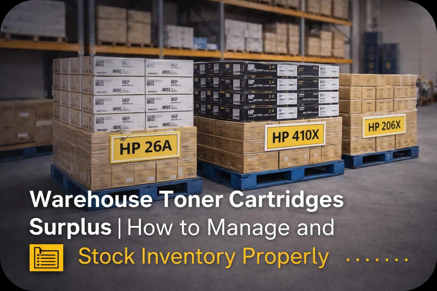 Warehouse Toner Cartridges Surplus | How to Manage and Stock Inventory Properly