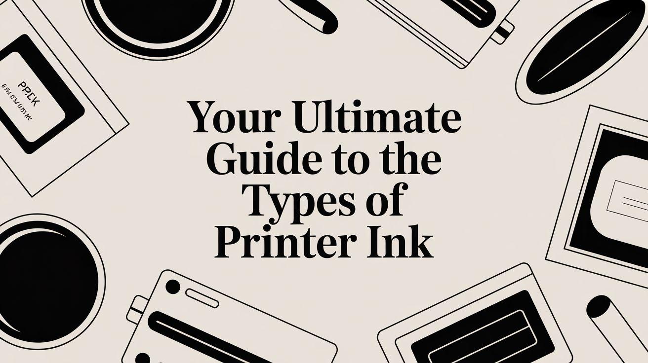 Your Ultimate Guide to the Types of Printer Ink