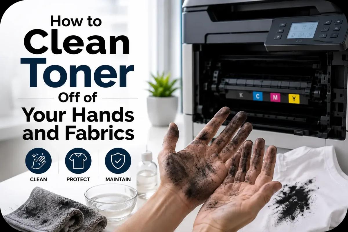Toner Off of Your Hands and Fabric