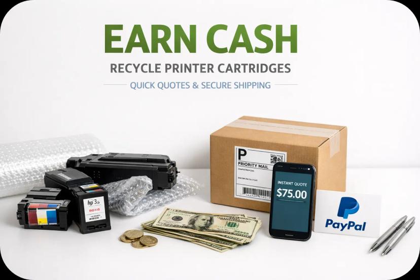 Earn with Recycle Printer Cartridges for Cash | Quick Quotes & Secure Shipping