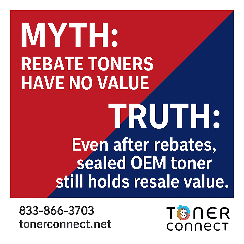 The Truth About Rebate Toner: Why Sealed OEM Cartridges Still Hold Resale Value